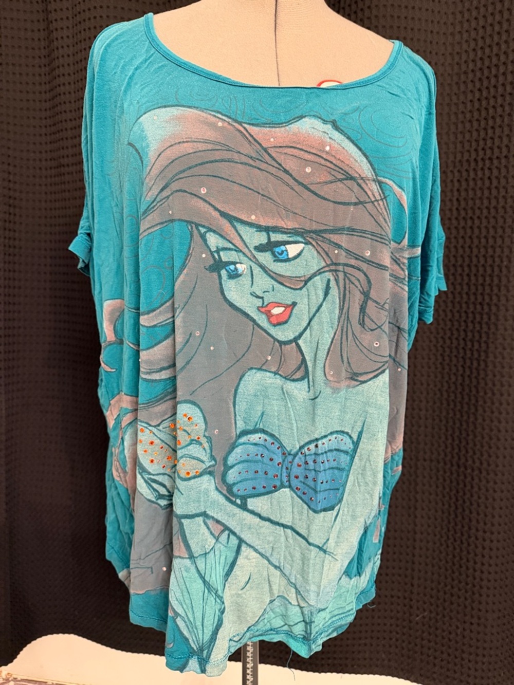 Teal Graphic The Little Mermaid Tunic Top